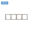 西蒙(simon) E6 插座开关插板86型开关插座面板 四位连体边框 四位连体边框 香槟金