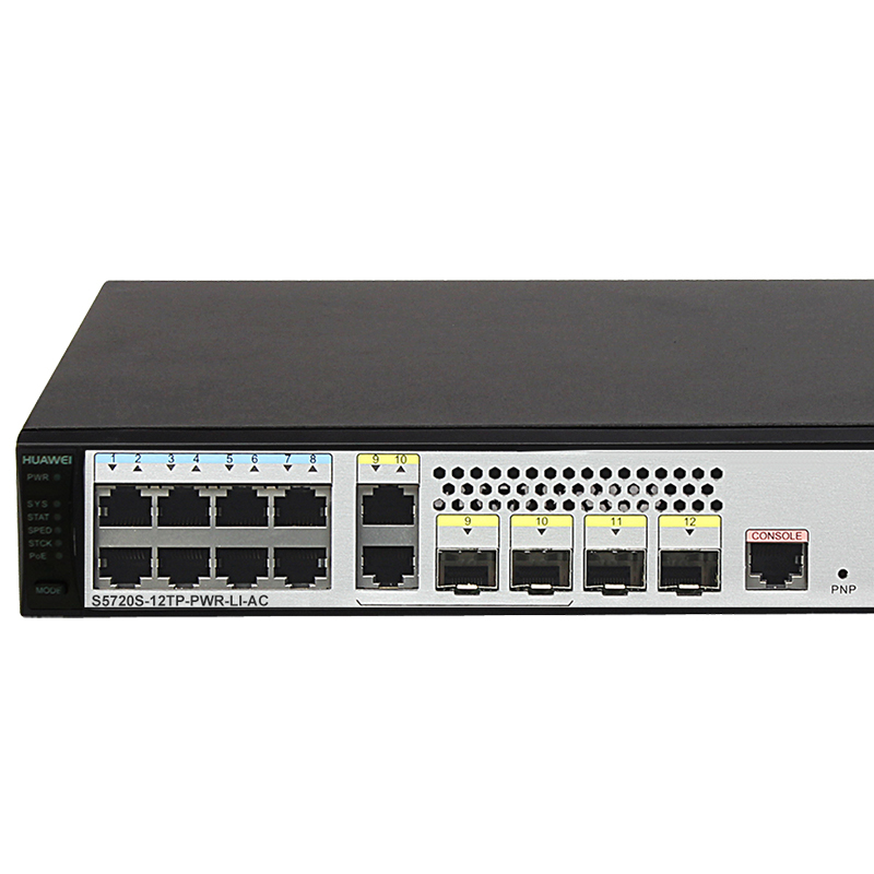 华为(HUAWEI)S5720S-12TP-PWR-LI-AC 8口千兆POE 精简型企业交换机