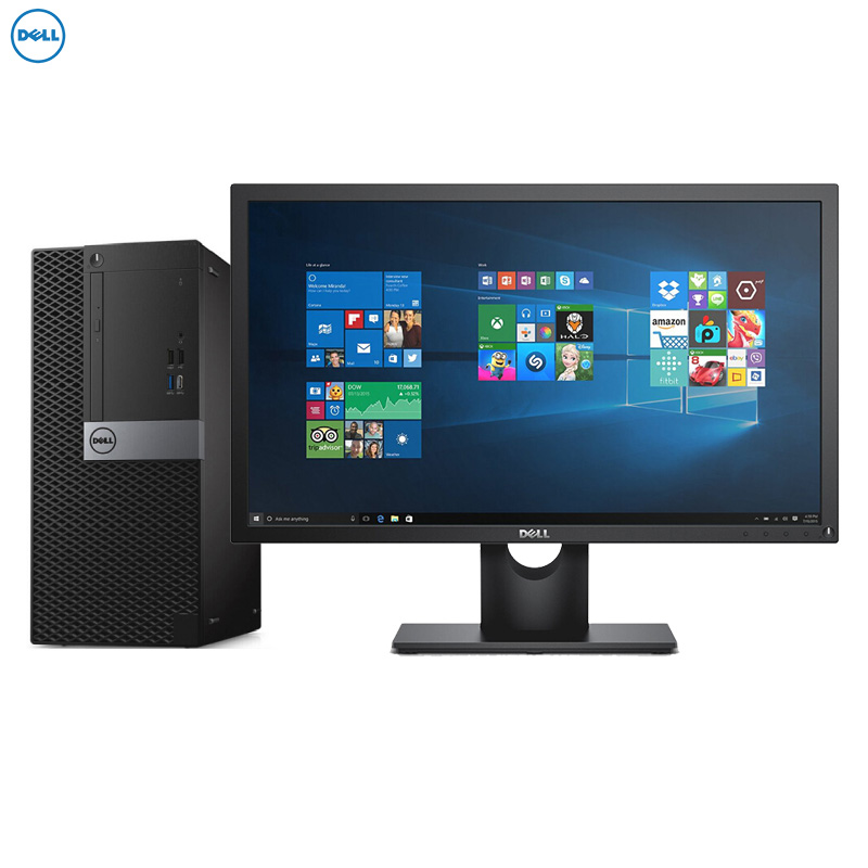 戴尔(DELL)Optiplex7070MT 台式电脑 23.8英寸屏(Intel i7-9700 8GB 1T+256G固态 2G独显 刻录 W10)商用办公 家用娱乐 性价比机高清大图
