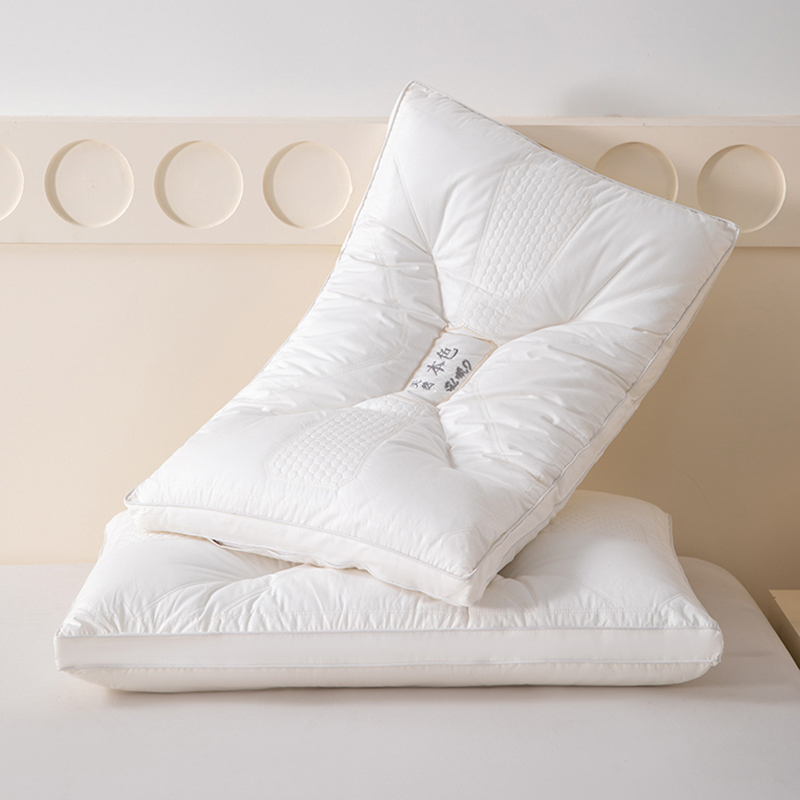 雅鹿全棉本色定型枕（一对）高清大图