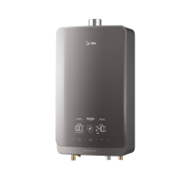 美的(Midea)16升燃气热水器JSQ30-16HT7S 钛钢灰 双增压零冷水智温控温拉丝全面屏