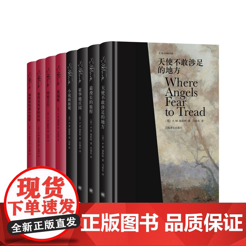 E·M·福斯特文集(福斯特逝世五十周年珍藏纪念版)套装共八卷 天使不敢涉足的地方 看得见风景的房间 莫瑞斯等 上海译文出高清大图