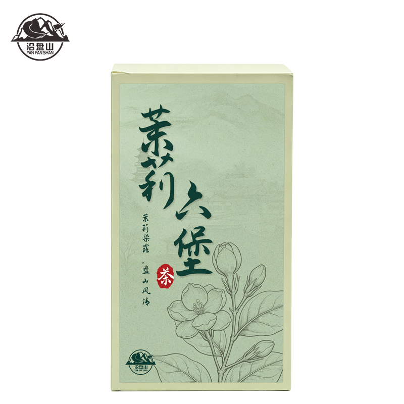 沿盘山 茉莉六堡茶 250克 盒高清大图