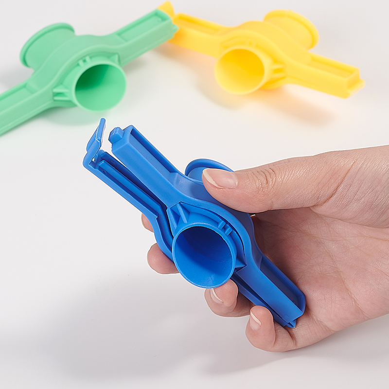 封口夹3个装食物密封奶粉夹子塑料袋子出料嘴夹条密封器jingping绿色3