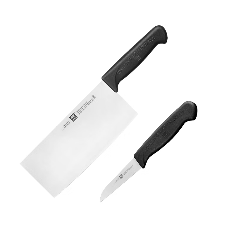 双立人(ZWILLING)菜刀刀具家用切菜刀切片切肉刀片鱼刀厨刀中片刀蔬果刀 中片刀+蔬果刀2件套 PZ-1360高清大图
