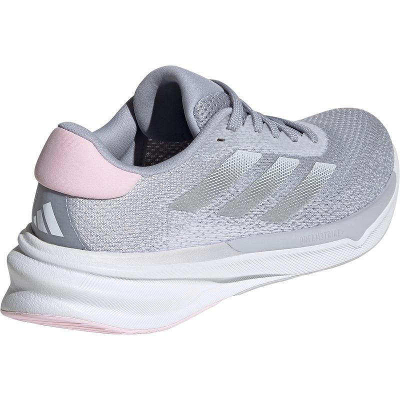 阿迪达斯(adidas)女士跑步鞋缓震透气耐磨训练鞋银色潮流运动鞋
