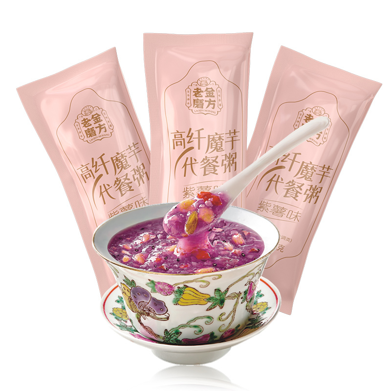 老金磨方 高纤魔芋代餐粥266g早餐懒人食品