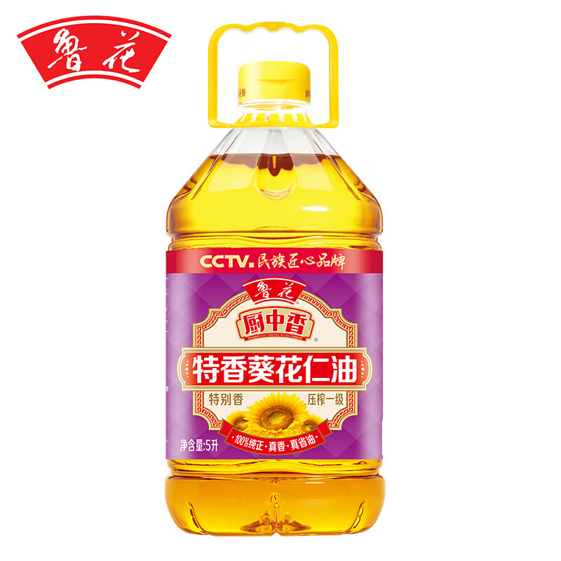 鲁花厨中香特香 葵花仁油5L高清大图