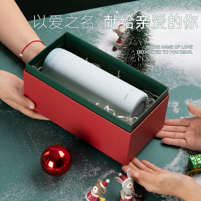 乐扣乐扣LHC3281礼盒女生高颜值保温水杯316不锈钢杯子圣诞节礼物