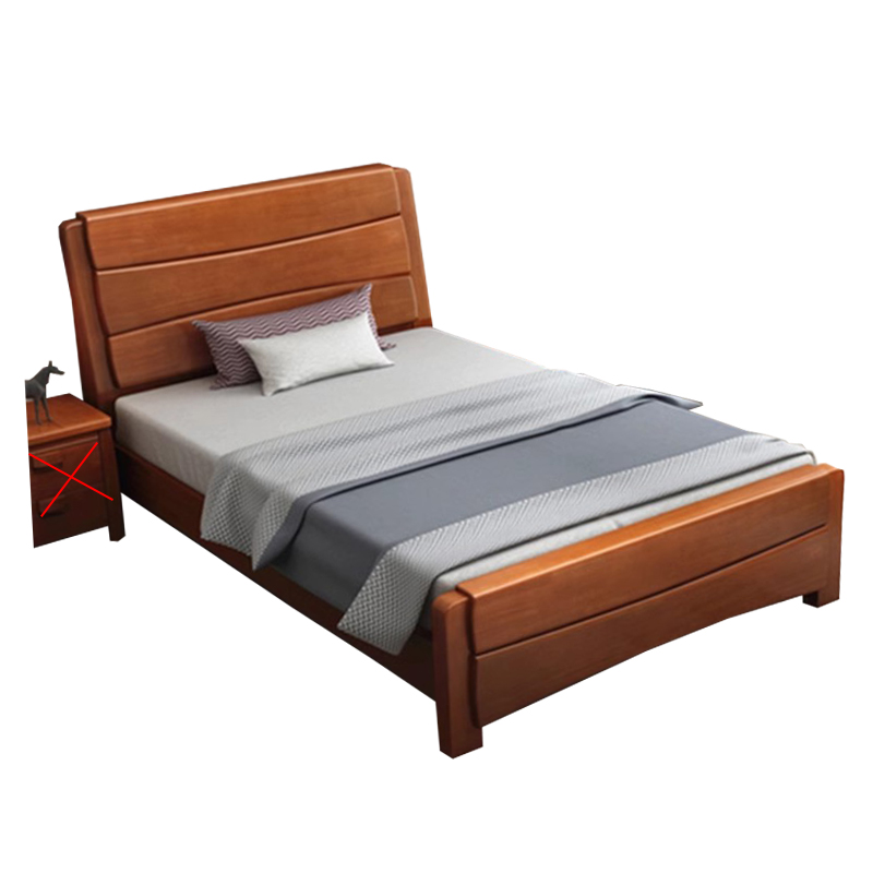 翼澜实木床 单层 张高清大图