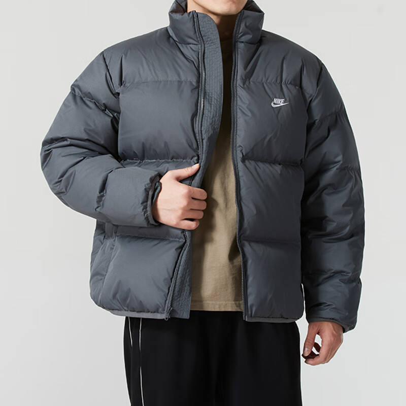 耐克Nike男装新款运动休闲简约百搭立领保暖羽绒服FZ5029-068 ZP