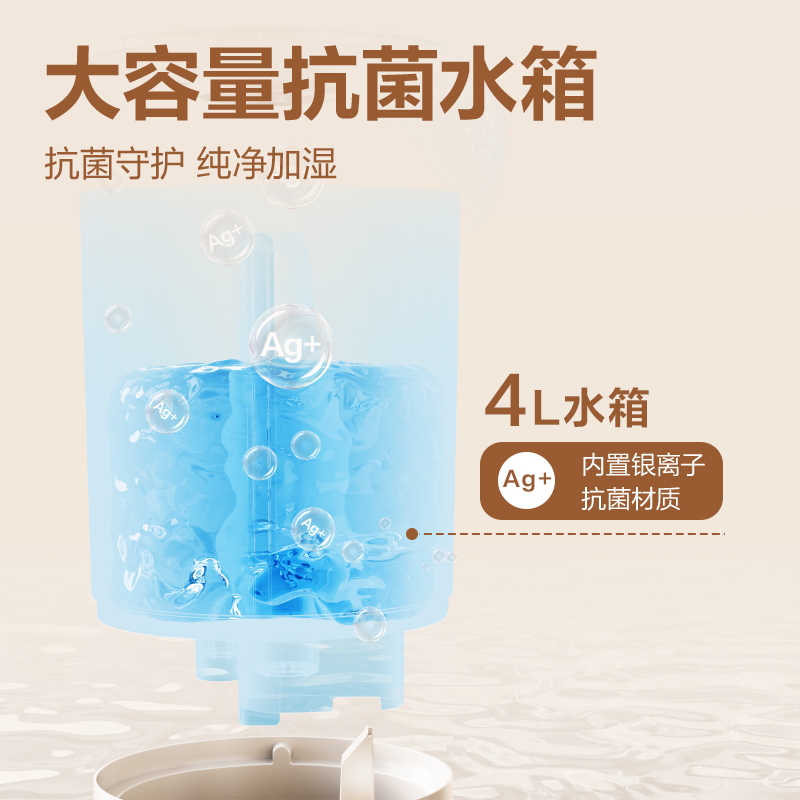 得力(deli)LD562加湿器 双喷雾口 4L 缺水动断电高清大图