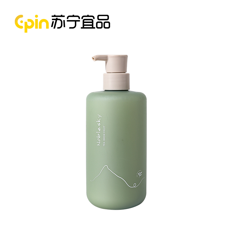苏宁宜品NobleSky氨基酸沐浴露450ml玻尿酸持久留香后背滋润沐浴液男女焕白除螨