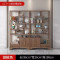 晋舰 博古架多宝阁茶叶架子新中式客厅办公室隔断置物架两门一斗博古架