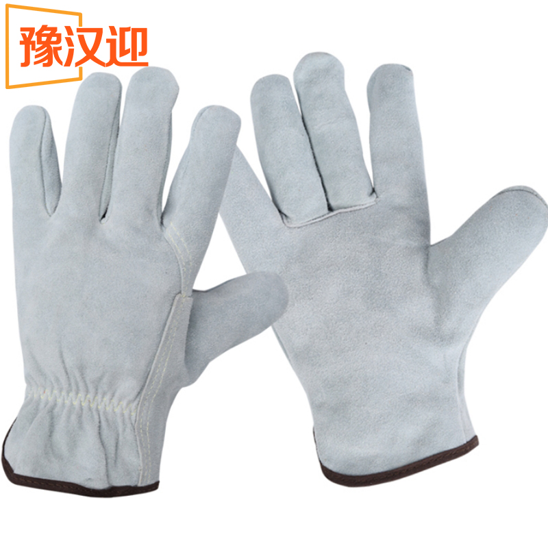 豫汉迎牛皮短款手套高清大图