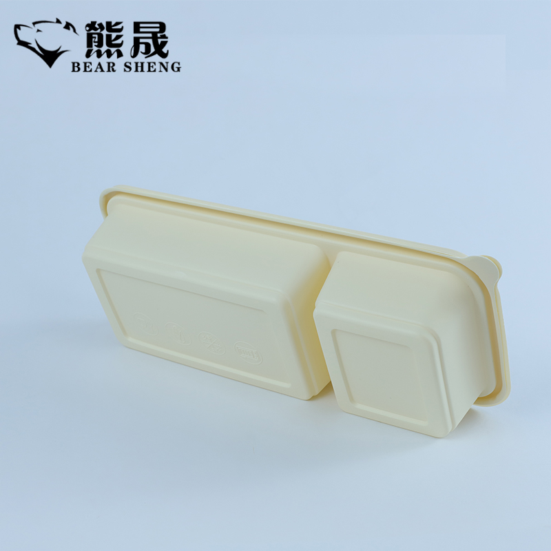 熊晟 降解环保一次性餐盒 550ml 300个/箱高清大图