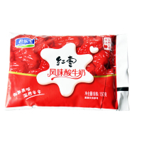 君乐宝原味红枣味风味酸奶袋装风味150g*15包整箱