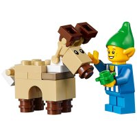 乐高(LEGO)Creator 创意百变 圣诞老人工作室 10245 儿童塑料积木玩具883块 12岁以上
