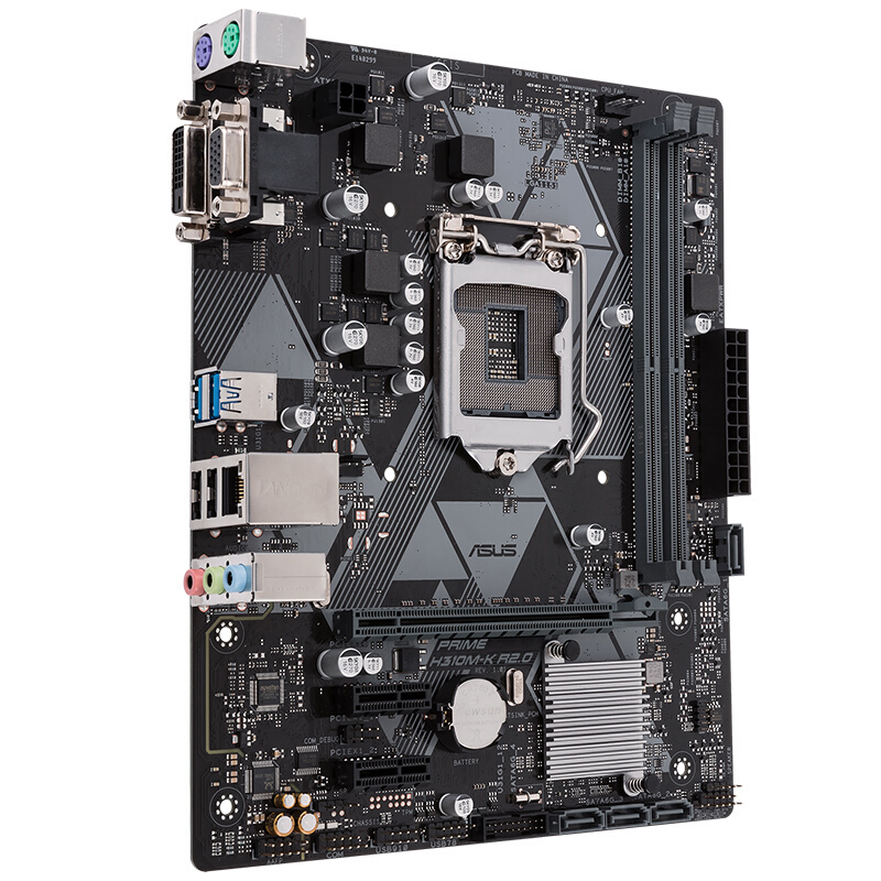华硕(ASUS)PRIME H310M-K R2.0主板 支持win7系统 支持CPU 9100F/8100/G5400