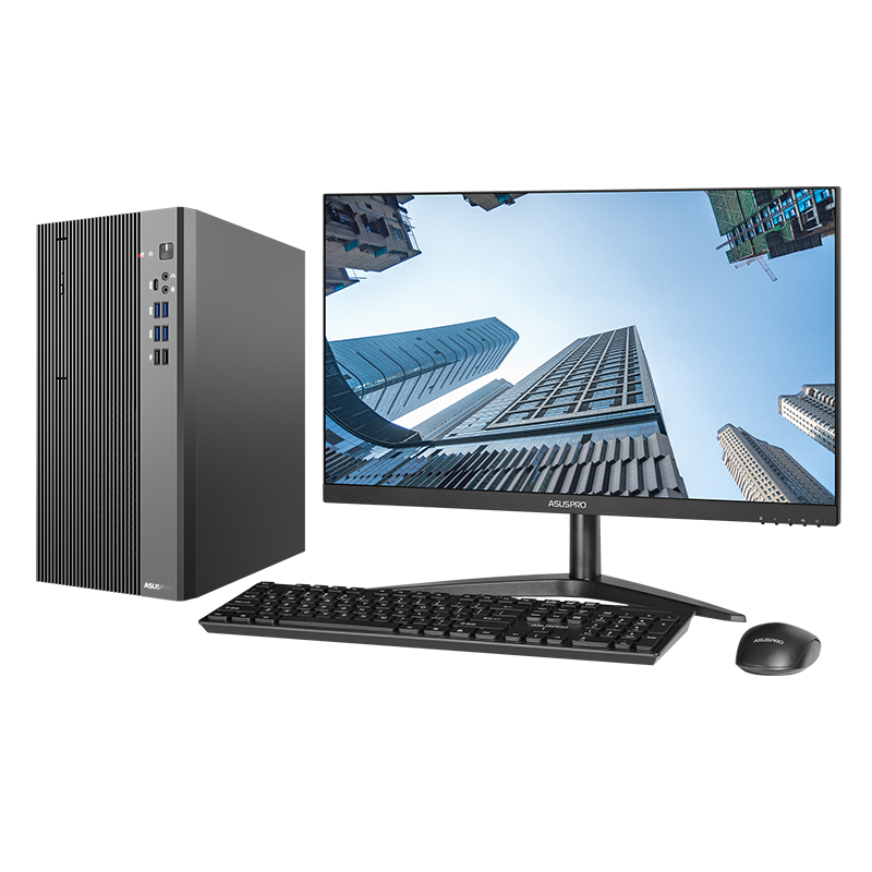联硕弘道 DZ700MR国产商用台式机 兆芯KX-7000/16G/1T+256G/麒麟系统试用版/27英寸显示器高清大图
