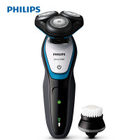 飞利浦（Philips）充电式三刀头可水洗多功能电动剃须刀S5090配洁面刷