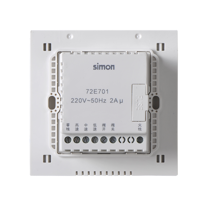 西蒙(simon) E6系列智能按键式中央空调温控器 72E701 白色