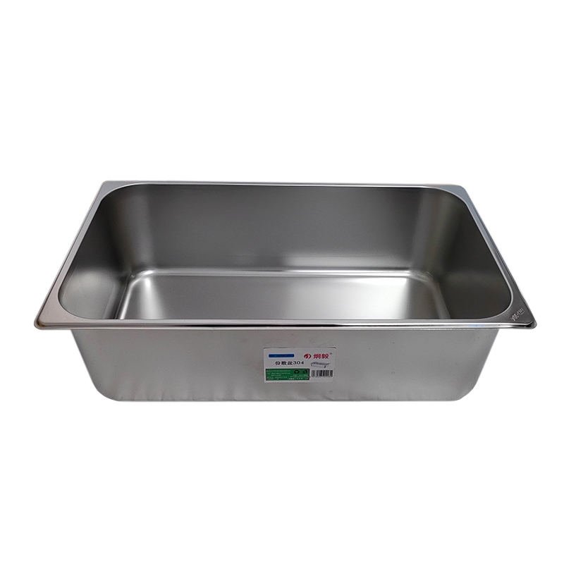 炯毅 不锈钢方盆餐盆商用份数盆1/1分餐盆打菜盆 份数盆304 530*330*150mm 个高清大图