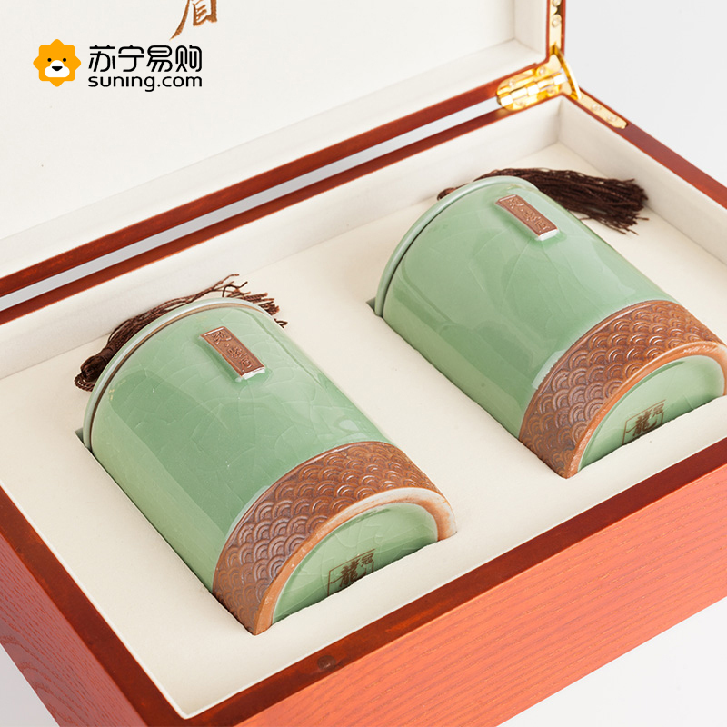 西湖龙冠金骏眉 特级 茶叶武夷山红茶2019年冠骏眉茶叶双罐礼盒装100g SZ