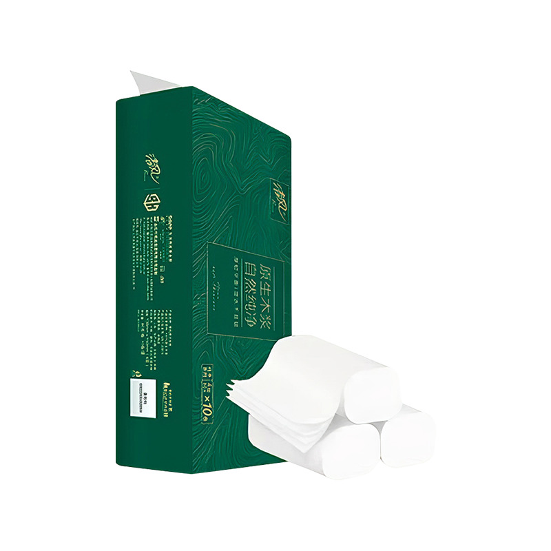 清风 纯净系列4层10卷*80g无芯卷纸10卷*1提高清大图