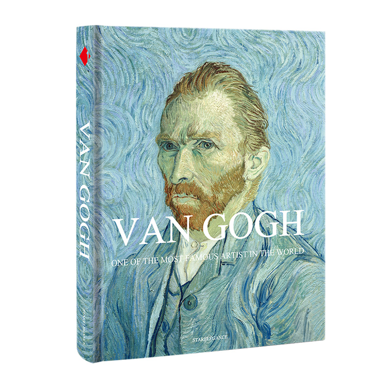 [醉染正版]梵高画册Van Gogh凡谷繁体中文大开本凡高画集经典选集油画集梵高作品集艺术绘画向日葵麦田星空下的稻田高清高清大图
