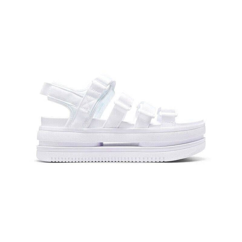 NIKE耐克凉鞋舒适透气魔术贴厚底女鞋DH0223-100 D