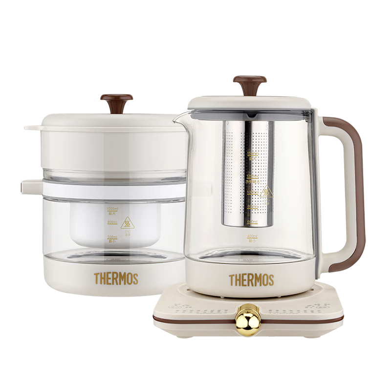 膳魔师 家用大容量自动断电玻璃养生电水壶 1.5L EHA-1631E