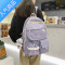 封后书包女少女小众设计感简约背包日系高颜值高中生大学生校园双肩包学生书包