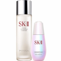 SK-II女士面部护肤套装礼盒调理肤质轻盈滋养(神仙水230ml+小灯泡50ml)