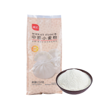 展艺中筋小麦粉 2.5kg 家用包子面粉馒头面条白面烘焙原料