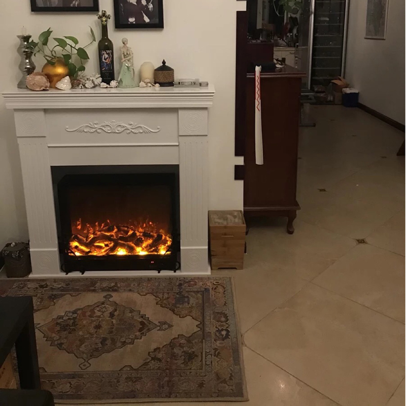 美式复古壁炉柜闪电客欧式民宿装饰柜背景墙电视柜白色简约婚礼壁炉架