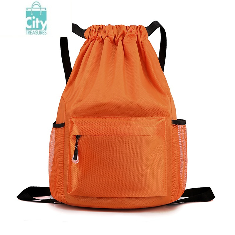 bangdou游泳包干湿分离包女游衣收纳袋定制束口抽绳双肩包简易背包