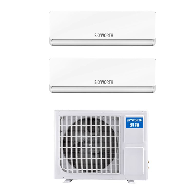 创维一拖二壁挂机2P直流变频冷暖电辅中央空调小户型公寓房