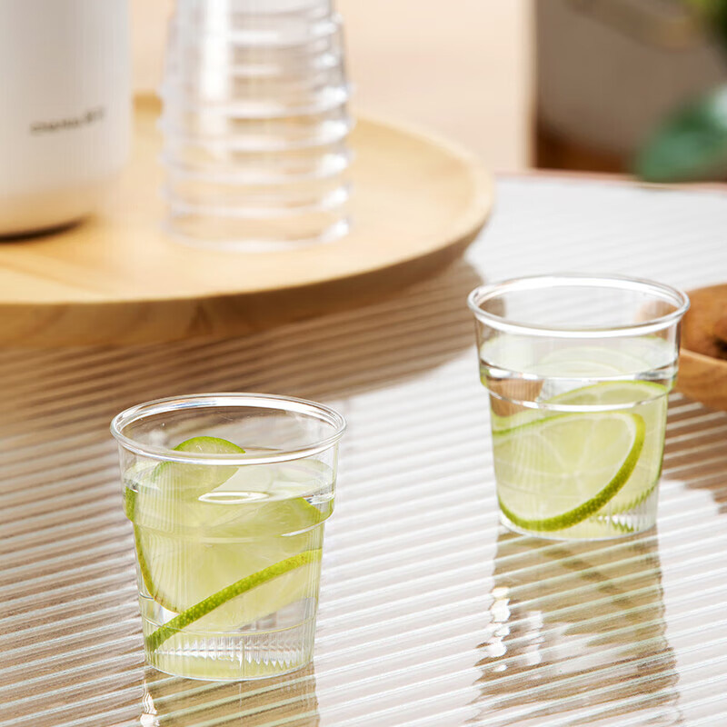 茶花塑杯50ml一次性PS透明杯加厚航空杯塑料水杯308004高清大图