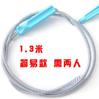 1.3米简易版需两人操作 下水道疏通器通下水道神器家用厨房弹簧工具马桶疏通器管道疏通剂