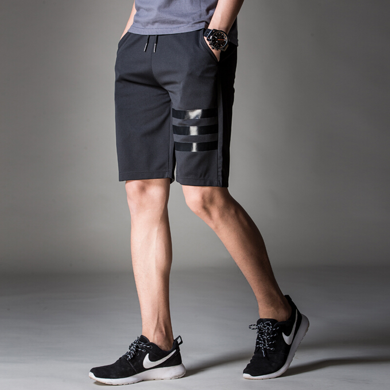 夏天男运动休闲短裤夏季马裤印花五分宽松沙滩大裤衩男士夏裤子潮