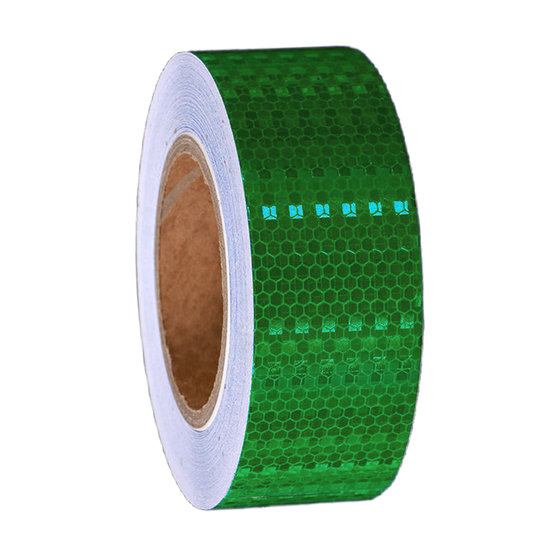 途务 反光警示胶带 深绿晶格5cm*25m 卷高清大图