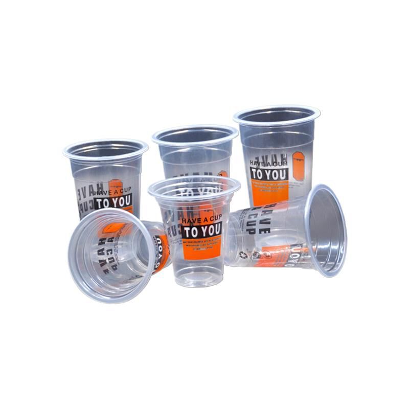 册宣 95口径一次性塑料杯奶茶杯豆浆杯360ml*1000只/箱(单位:箱)