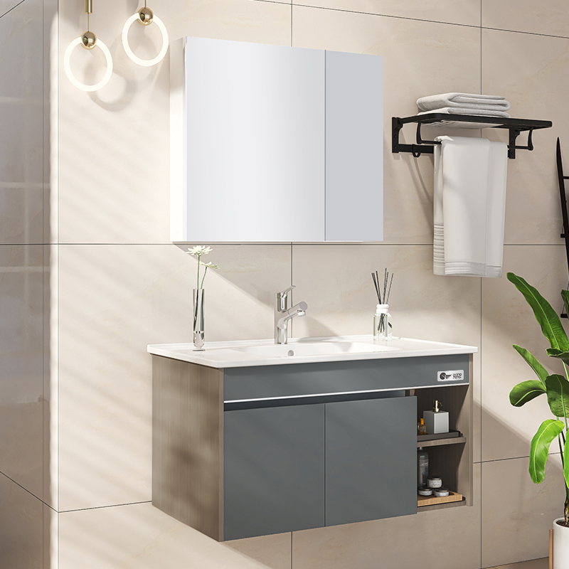东鹏卫浴dongpeng室柜现代轻奢洗手盆柜组合洗脸智能挂墙式卫生间洗脸
