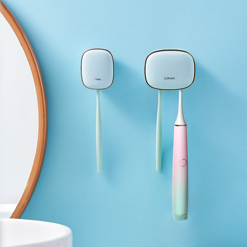 朗菲S7智能紫外线双人多效盒免打孔卫生间消毒机置物架高清大图