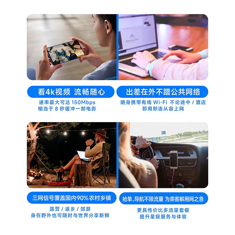飞猫智联u8 移动随身wifi三网通4g路由器高清大图