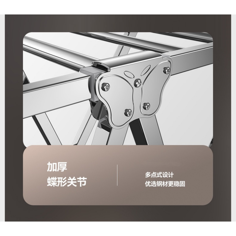 凌迪星折叠衣架162*50*102cm个高清大图