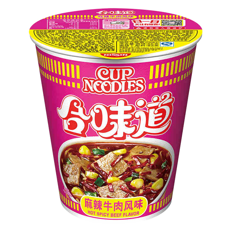 日清Nissin 合味道 麻辣牛肉风味 净含量:83g 杯装 汤面