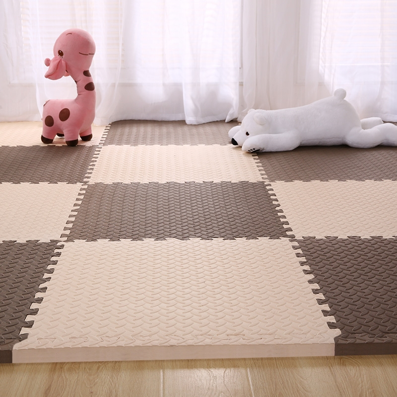 泡沫地垫儿童卧室爬爬垫拼接爬行垫智扣家用拼图地板加厚垫子视频