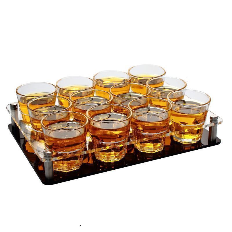 家用创意玻璃啤酒杯 大号白酒洋酒烈酒杯2二两100ml酒具套装